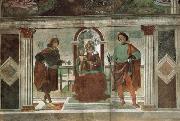 Domenicho Ghirlandaio Thronende Madonna mit den Heiligen Sebastian und julianus oil painting artist